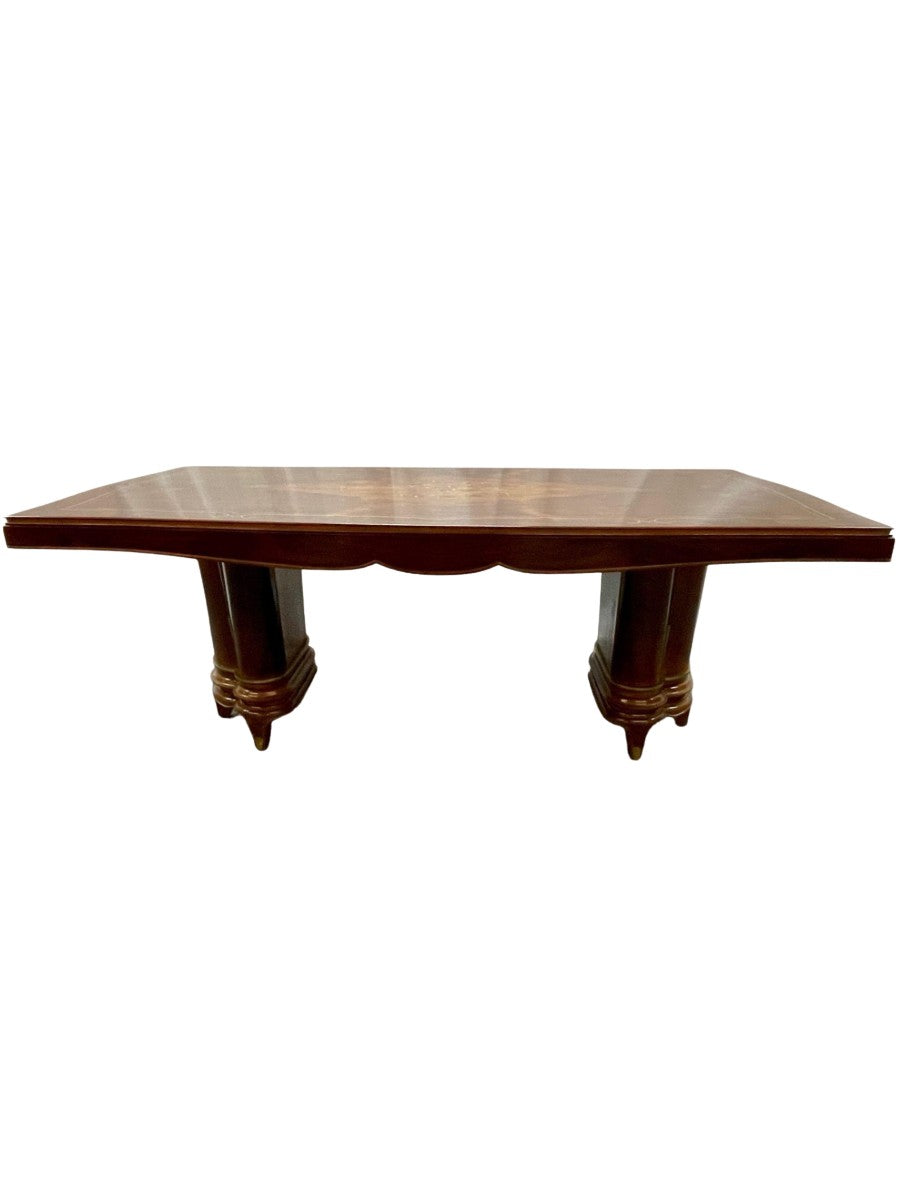 Jules_Leleu_Art_Deco_Dining_Table,_Rosewood_&_Abalone,_1930s_France