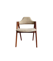 Kai_Kristiansen_Compass_Chair_for_Schou_Andersen_in_Teak_and_Wool,_Denmark,_1950s–1960s