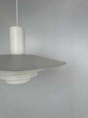 Karlebo_XXL_Pendant_Lamp_by_Skaarup_&_Jespersen_for_Fog_&_Mørup,_White_Lacquered_Metal,_Denmark,_1970s