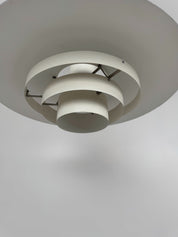 Karlebo_XXL_Pendant_Lamp_by_Skaarup_&_Jespersen_for_Fog_&_Mørup,_White_Lacquered_Metal,_Denmark,_1970s