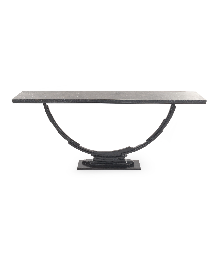 Kennerson_Sculptural_Console_in_Plaster_and_Samba_Brown_Stone