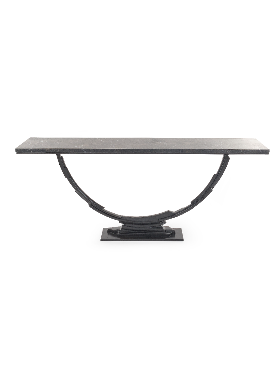 Kennerson_Sculptural_Console_in_Plaster_and_Samba_Brown_Stone