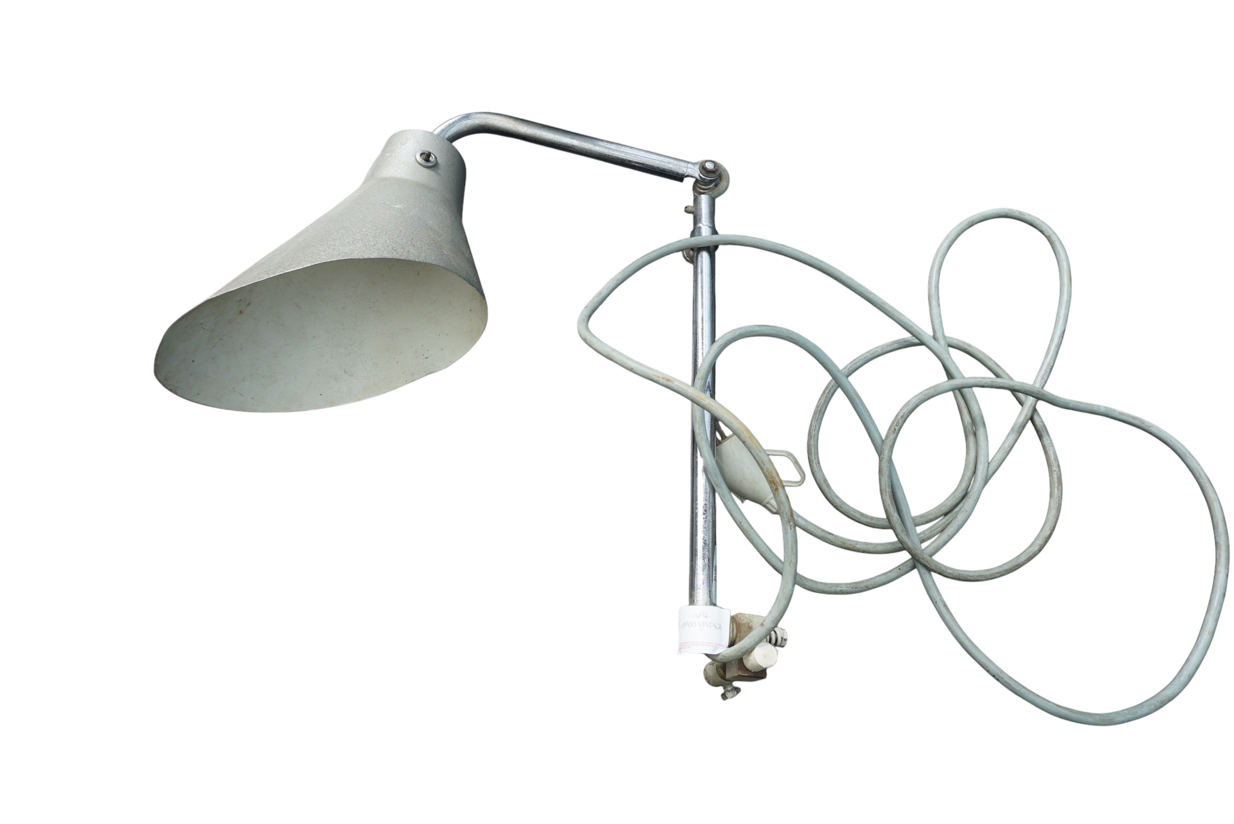 Model_210_Industrial_Clamp_Lamp_by_Alphonse_Pinoit_for_Ki·É·Klair,_French_Articulating_Workshop_Lamp,_1940s