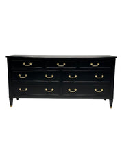 Kindel_Hollywood_Regency_Dresser_Matte_Black_&_Brass,_1960s_USA