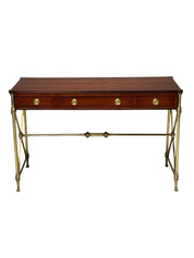 Kittinger_English_Regency_Campaign_Desk_,_Rosewood_&_Satinwood_1950s_USA