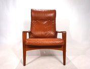 Komfort_teak_leather_armchair_by_Arne_Wahl_Iversen,_1960
