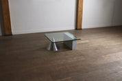 Kono_Coffee_Table_by_Lella_&_Massimo_Vignelli_for_Casigliani,_Marble,_Chrome_and_Glass,_Italy,_1984