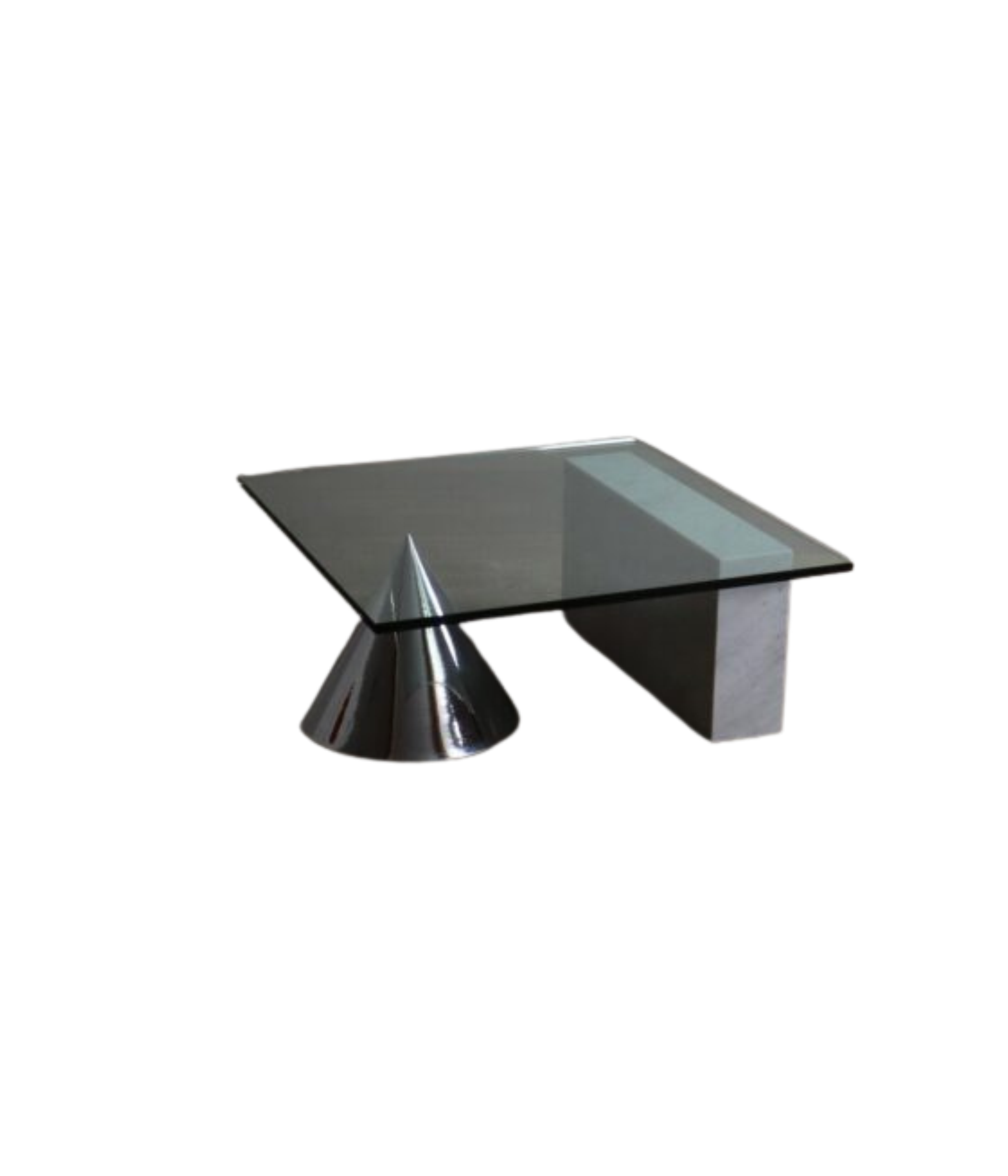 Kono_Coffee_Table_by_Lella_&_Massimo_Vignelli_for_Casigliani,_Marble,_Chrome_and_Glass,_Italy,_1984
