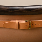 Norr11_Samurai_Lounge_Chair_in_Oak_and_Saddle_Leather,_Denmark