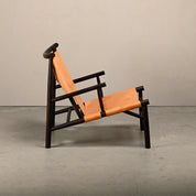 Norr11_Samurai_Lounge_Chair_in_Oak_and_Saddle_Leather,_Denmark