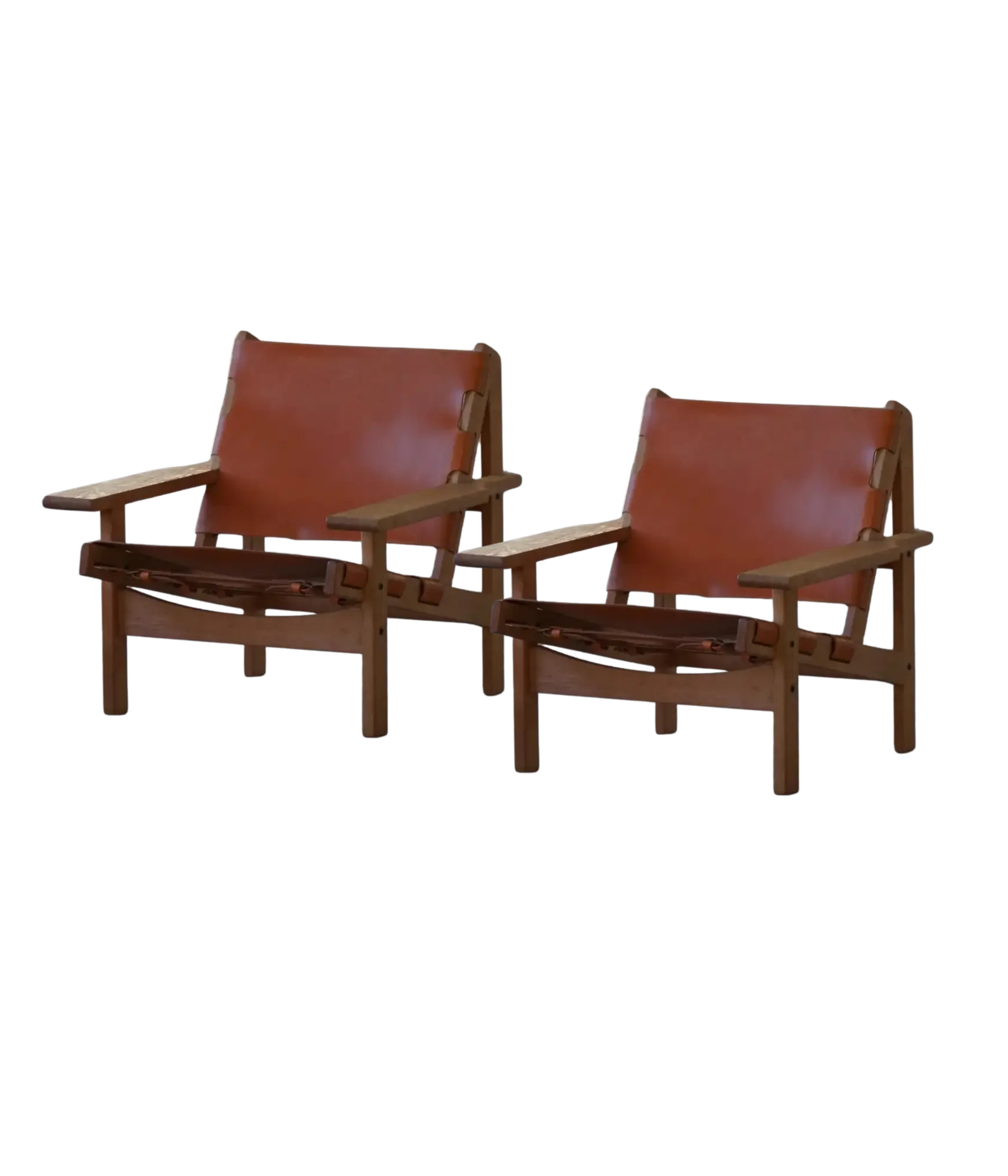 Kurt_Østervig_Hunting_Chair_in_Oak_and_Leather,_Denmark_1960s