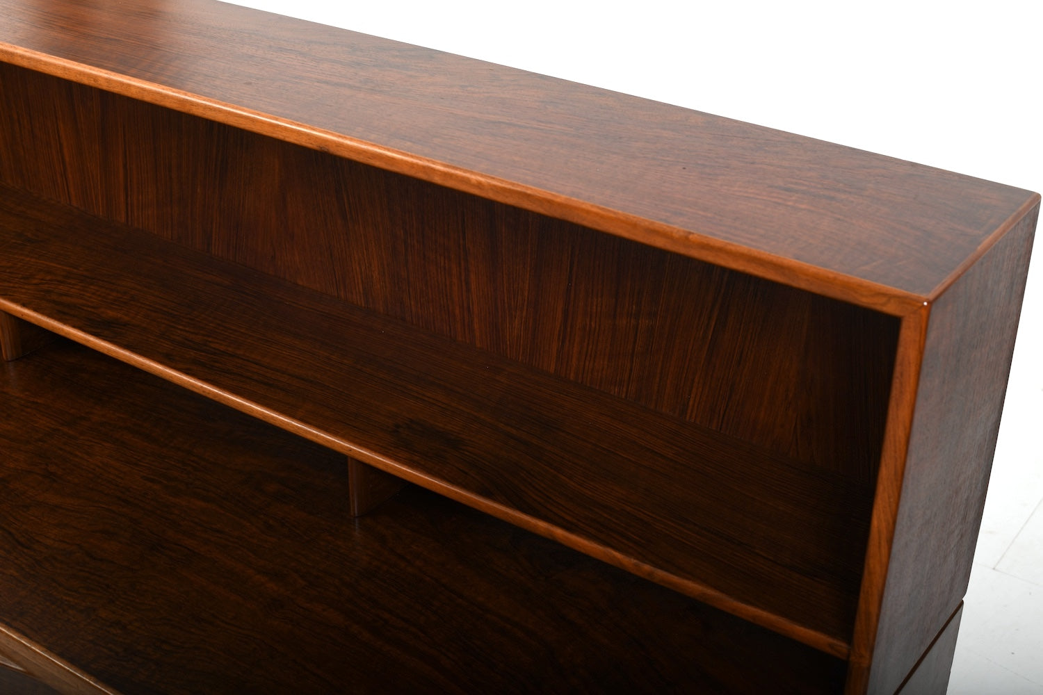 Kurt_Østervig_Low_Walnut_Sideboard_with_Bookcase_Top_1950s