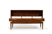 Kurt_Østervig_Low_Walnut_Sideboard_with_Bookcase_Top_1950s