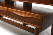 Kurt_Østervig_Low_Walnut_Sideboard_with_Bookcase_Top_1950s