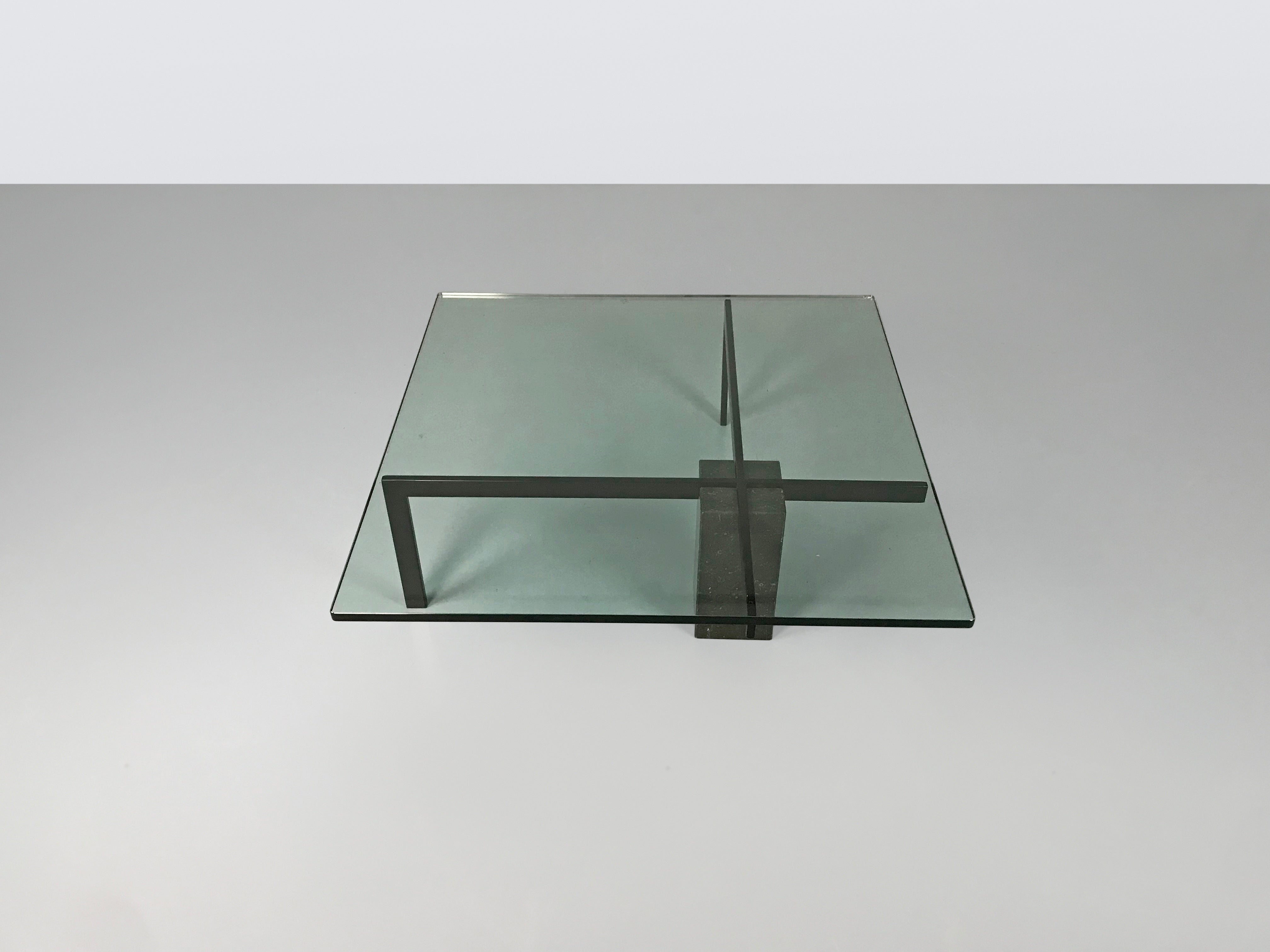 KW1_glass,_metal_and_granite_coffee_table_by_Hank_Kwint_for_Metaform_1980s