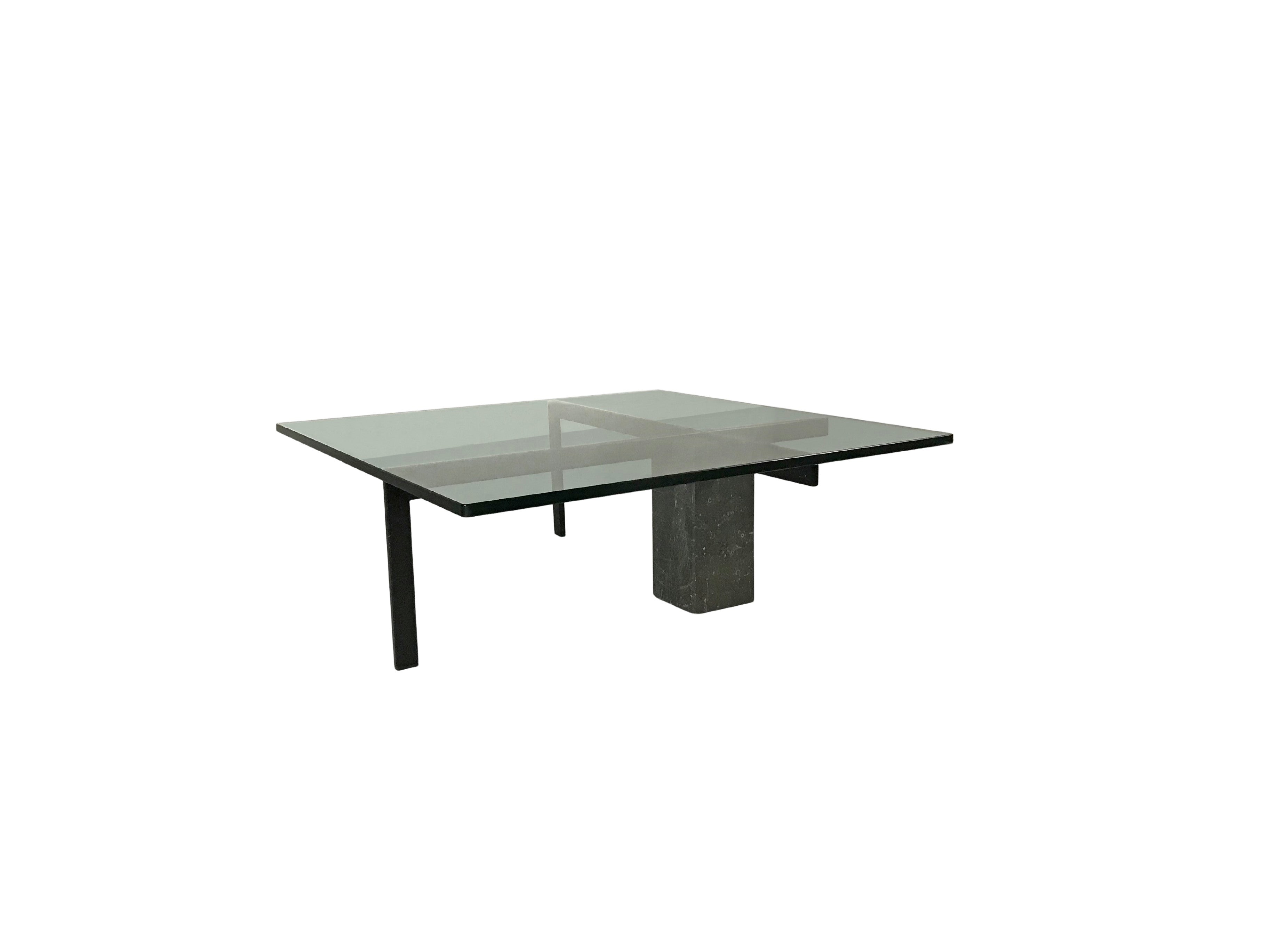 KW1_glass,_metal_and_granite_coffee_table_by_Hank_Kwint_for_Metaform_1980s