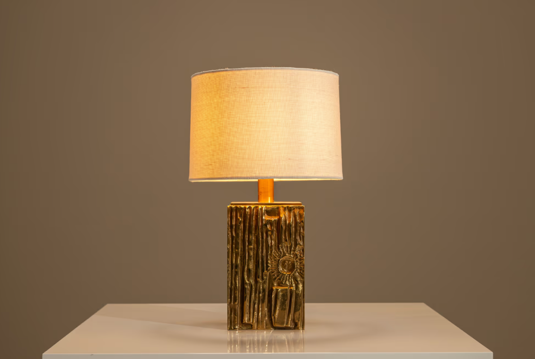 'Lalla'_Table_Lamp_in_Brass_by_Luciano_Frigerio,_Italy_1970s