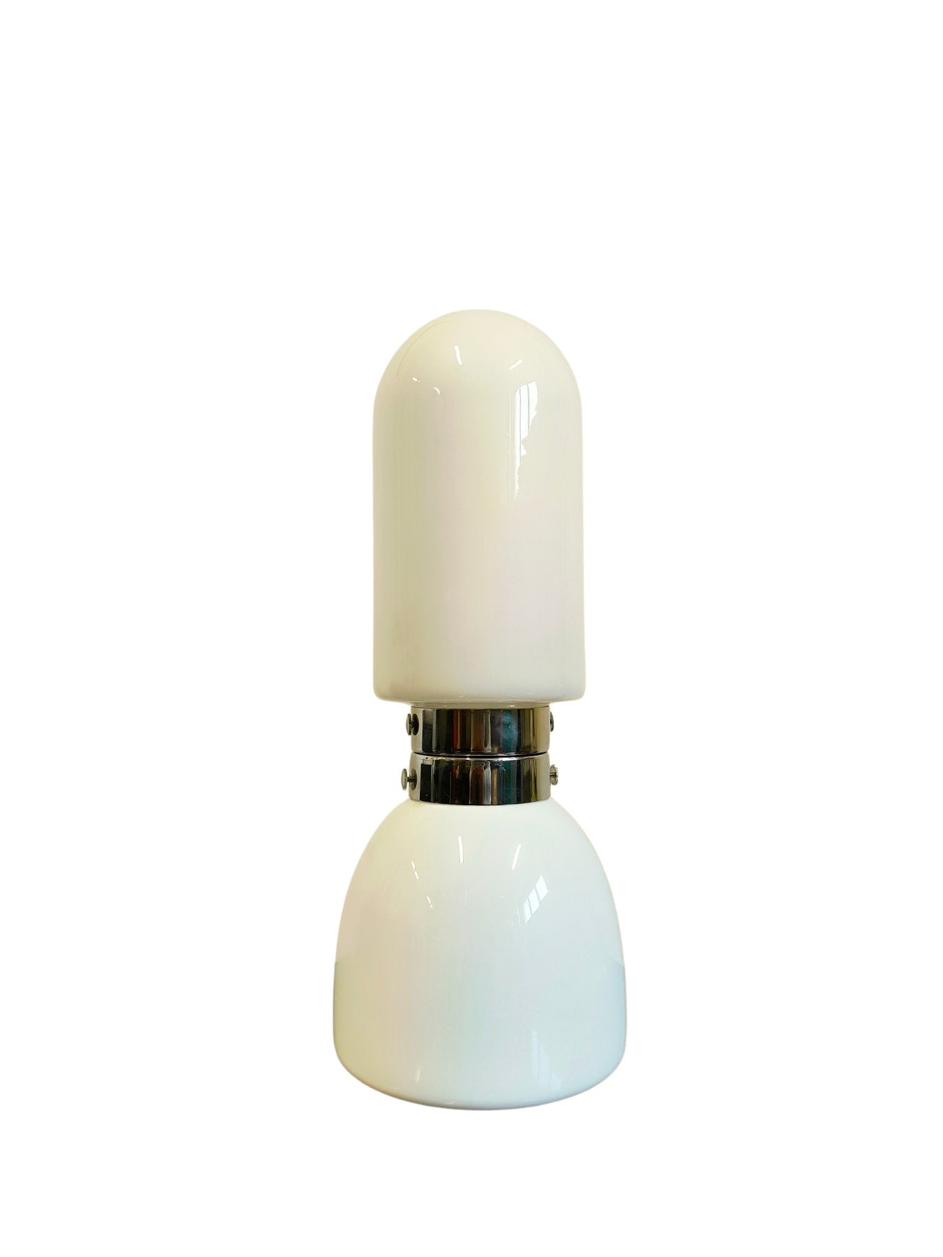 Lampada_Birillo_di_Vistosi_(Attr.)_in_vetro_di_Murano_opalino_,__1960