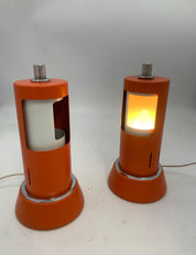 Set_of_2_Space_Age_Table_Lamps_in_Orange_Metal,_Italian_Modern_Design,_1970s