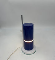Table_Lamp_by_Angelo_Lelii_for_Arredoluce,_Blue_Metal_and_Opaline_Glass,_1950s