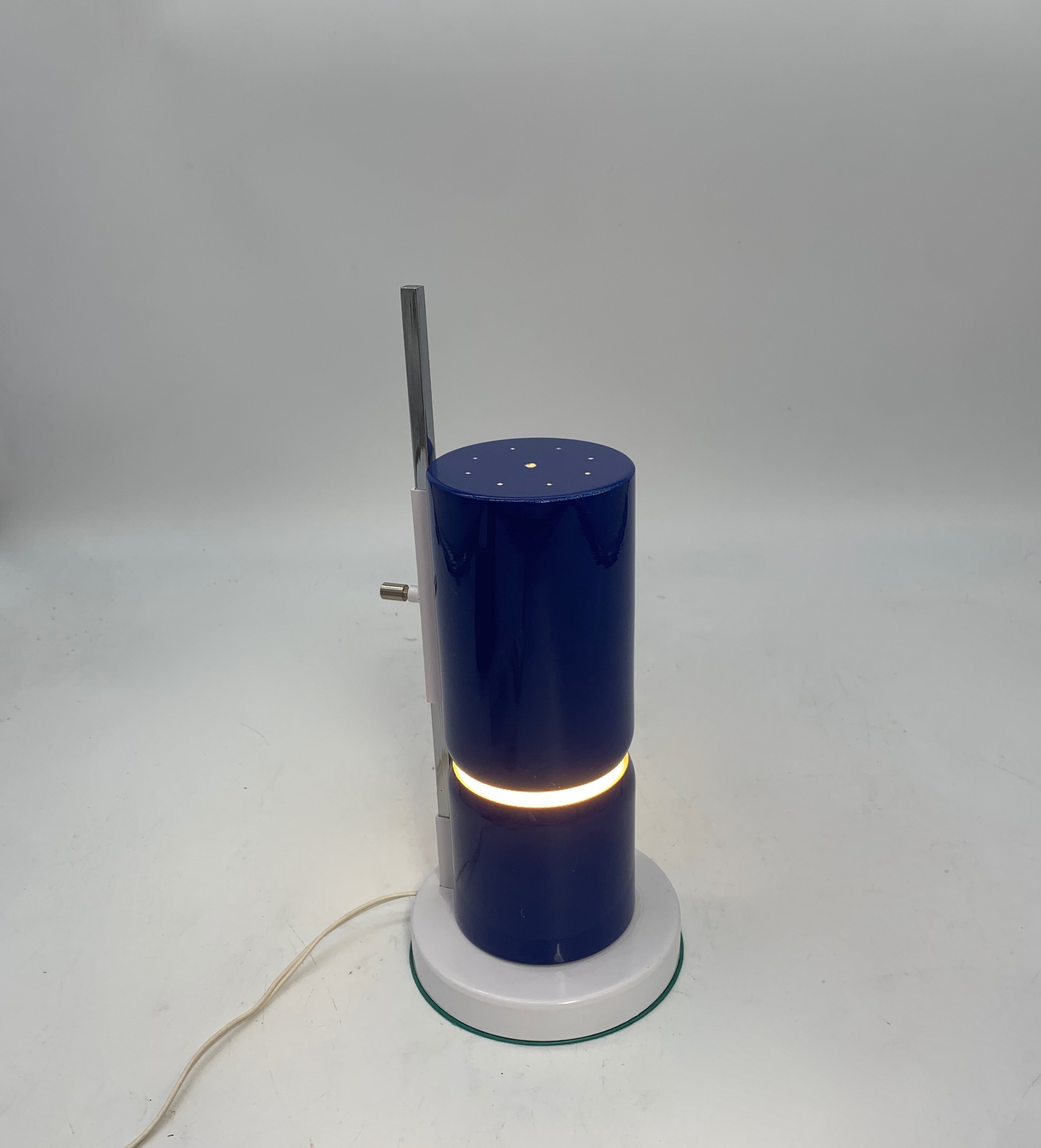 Table_Lamp_by_Angelo_Lelii_for_Arredoluce,_Blue_Metal_and_Opaline_Glass,_1950s
