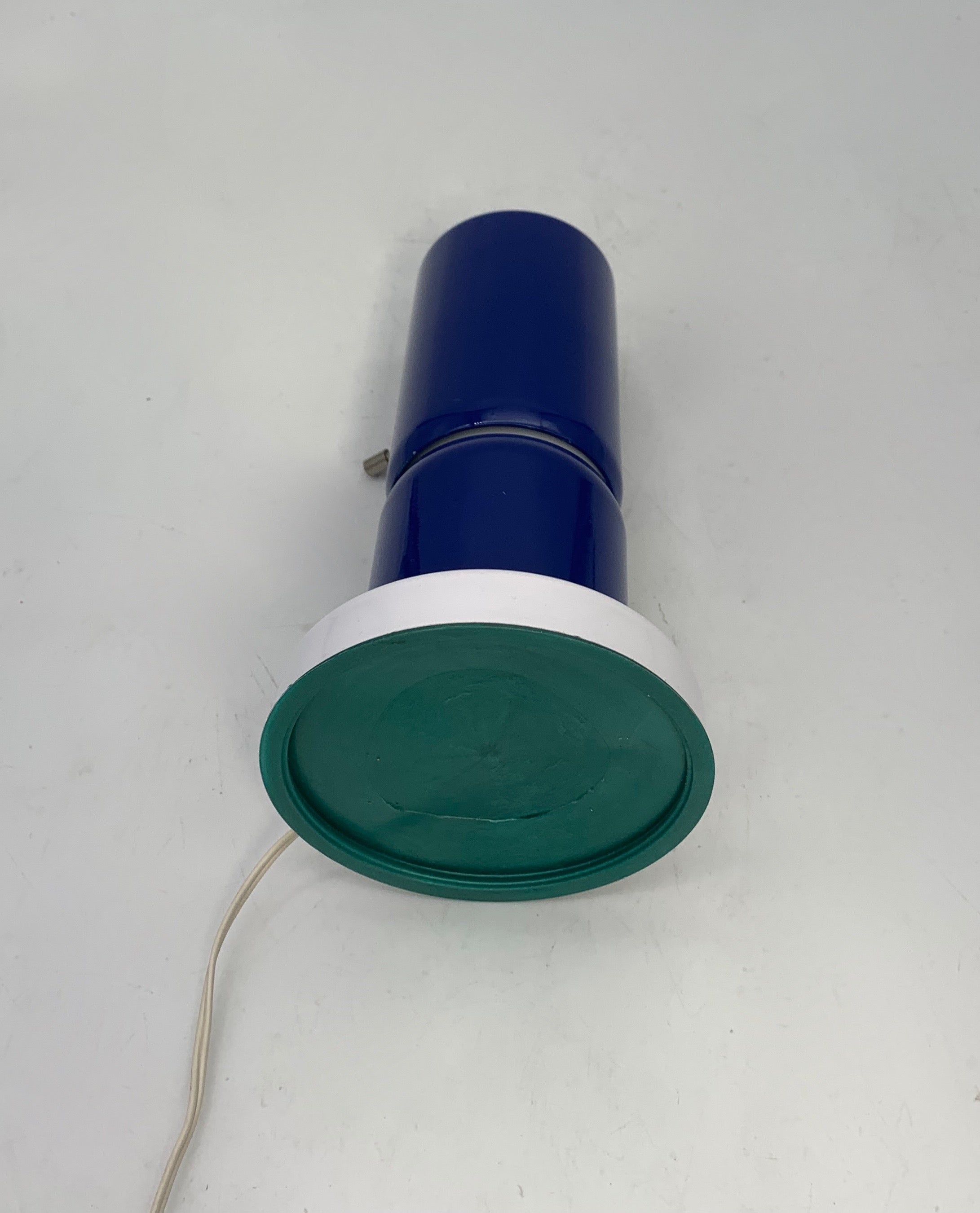 Table_Lamp_by_Angelo_Lelii_for_Arredoluce,_Blue_Metal_and_Opaline_Glass,_1950s