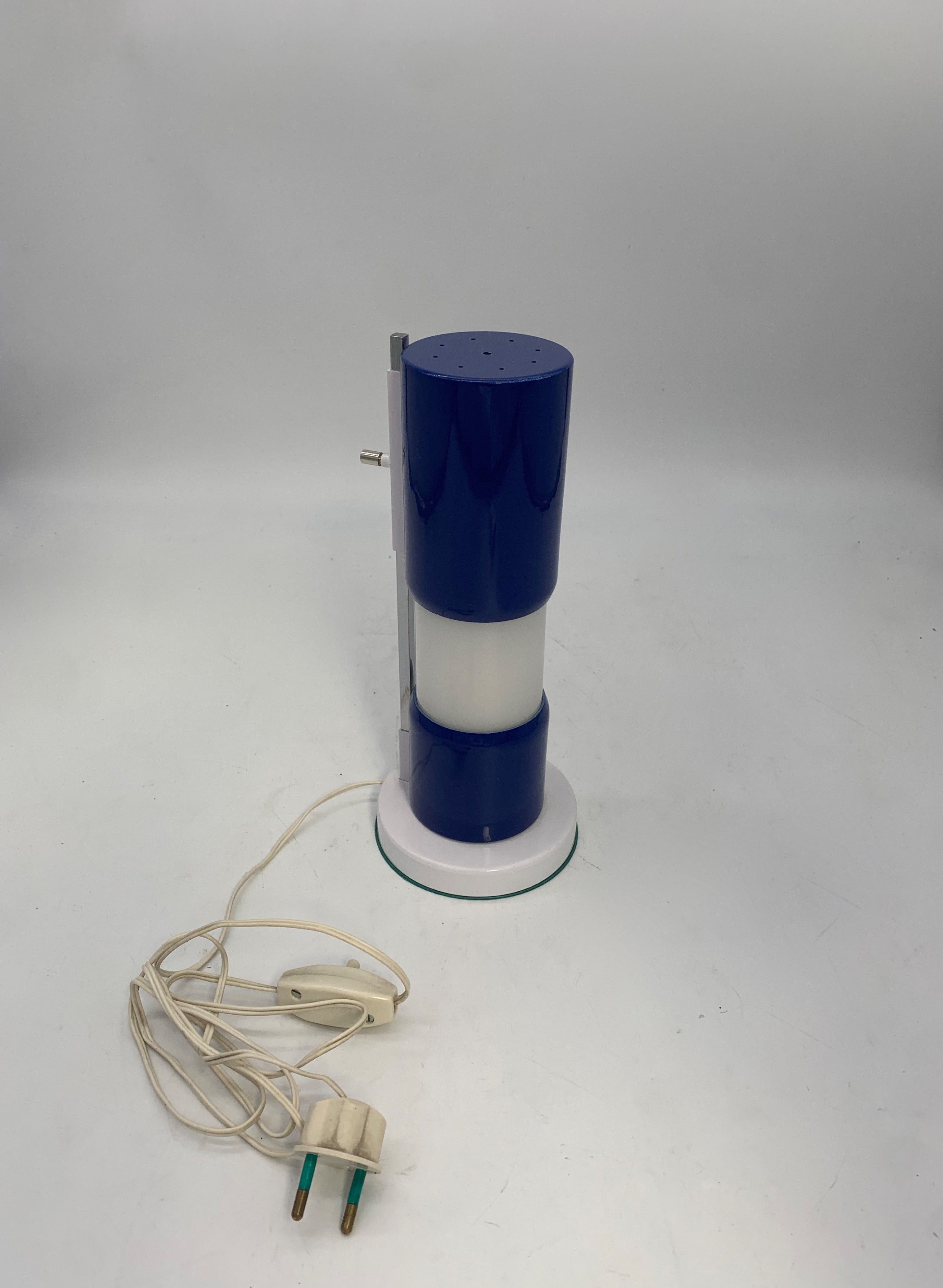 Table_Lamp_by_Angelo_Lelii_for_Arredoluce,_Blue_Metal_and_Opaline_Glass,_1950s
