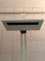 1980s_Domea_Floor_Lamp_by_Bruno_Gecchelin_for_Oluce,_White_Metal,_Adjustable_Height_and_Dimmer
