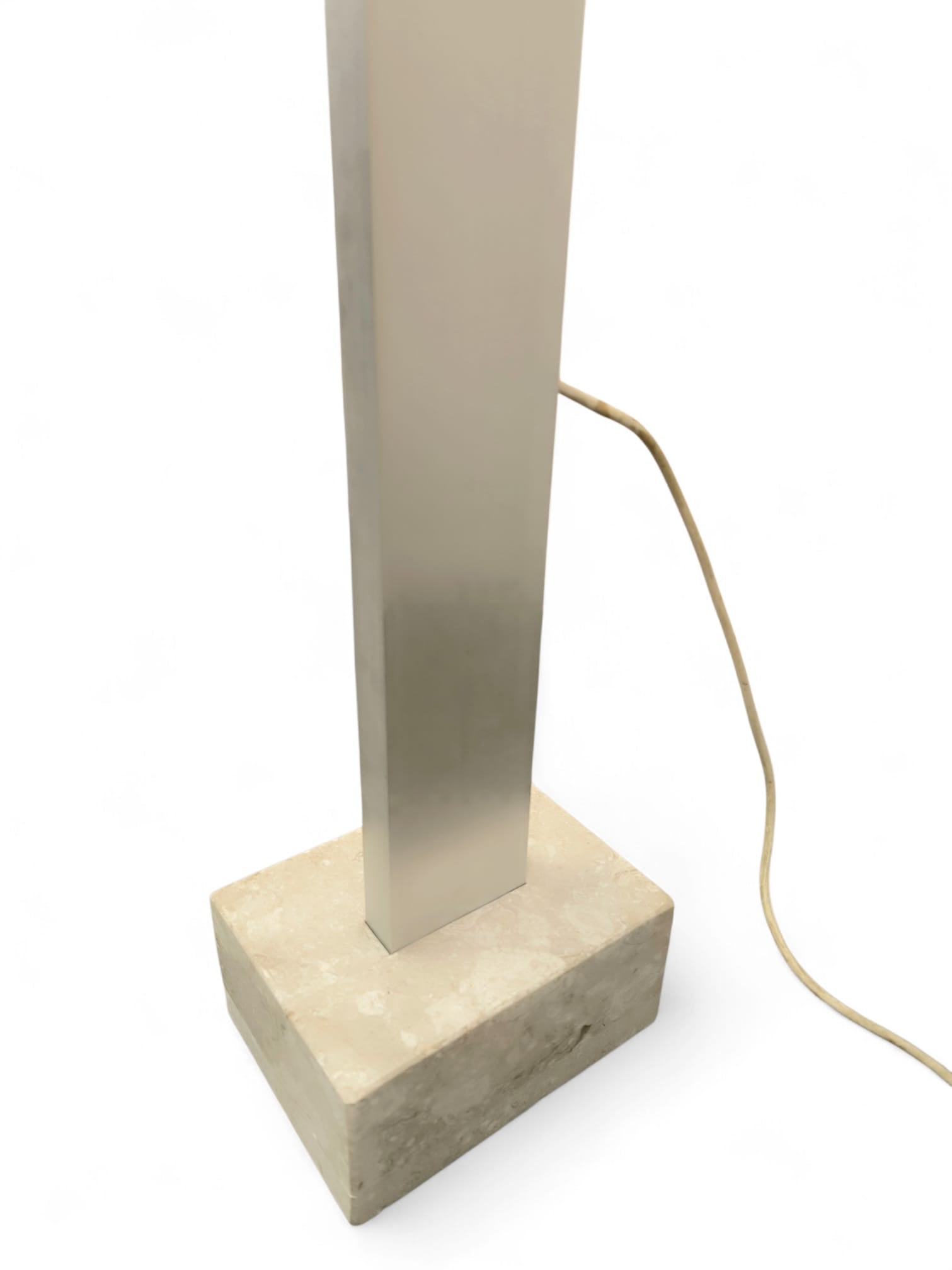 Six-Light_Floor_Lamp_by_Targetti_with_Travertine_Base,_1970s,_Italy