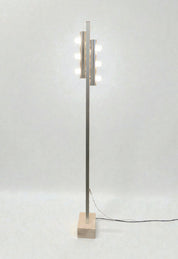 Six-Light_Floor_Lamp_by_Targetti_with_Travertine_Base,_1970s,_Italy