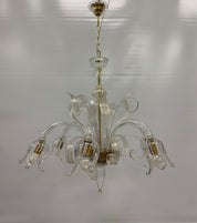 Seguso_Attributed_Murano_Glass_6_Light_Chandelier,_Italy,_1970s