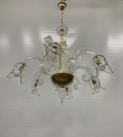 Seguso_Attributed_Murano_Glass_6_Light_Chandelier,_Italy,_1970s