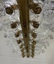 Art_Deco_Pendant_Chandelier_in_Brass_and_Signed_Seguso_Crystal_Glass,_Italy