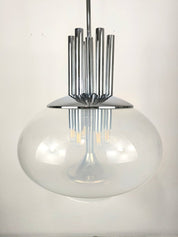 Lampadario_tubolare_attribuito_a_Mazzega_1960_Italia