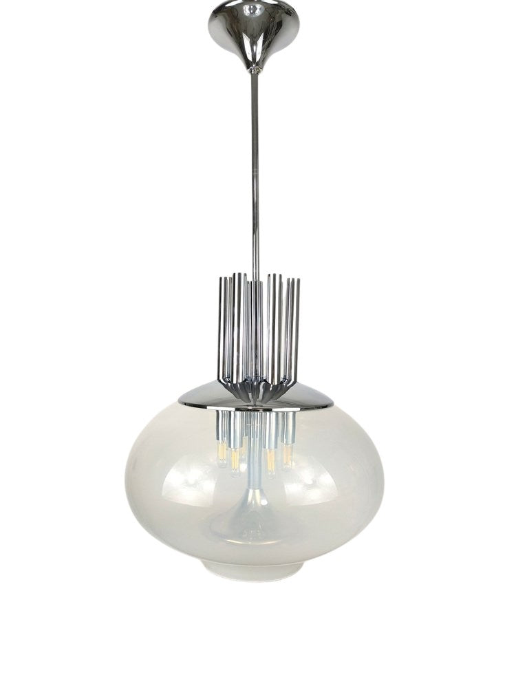 Lampadario_tubolare_attribuito_a_Mazzega_1960_Italia