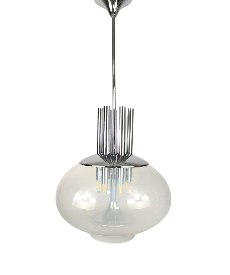 Lampadario_tubolare_attribuito_a_Mazzega_1960_Italia