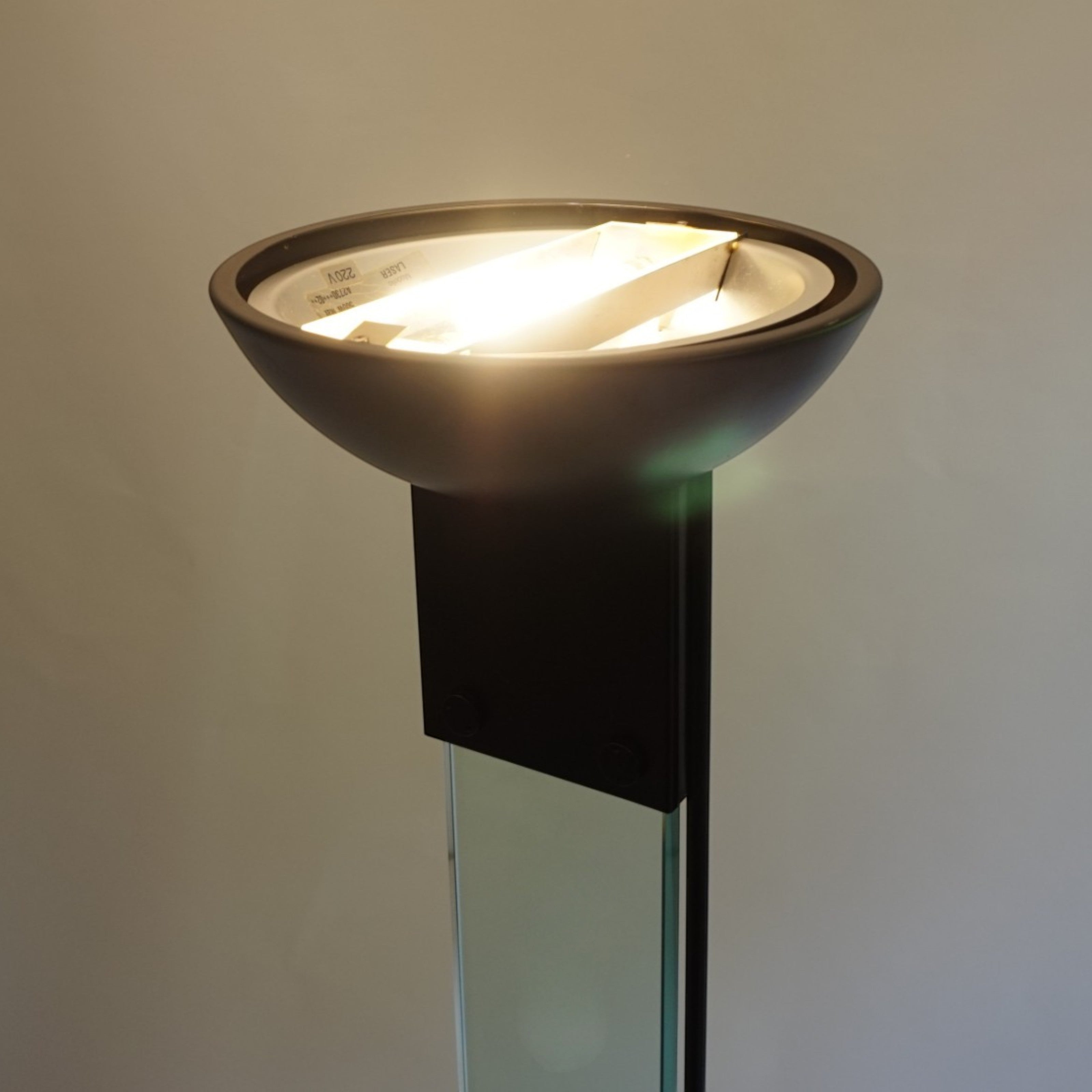 Laser_Floor_Lamp_by_Max_Baguara_for_Lamperti,_Italian_Postmodern_Glass_and_Metal_Floor_Lamp