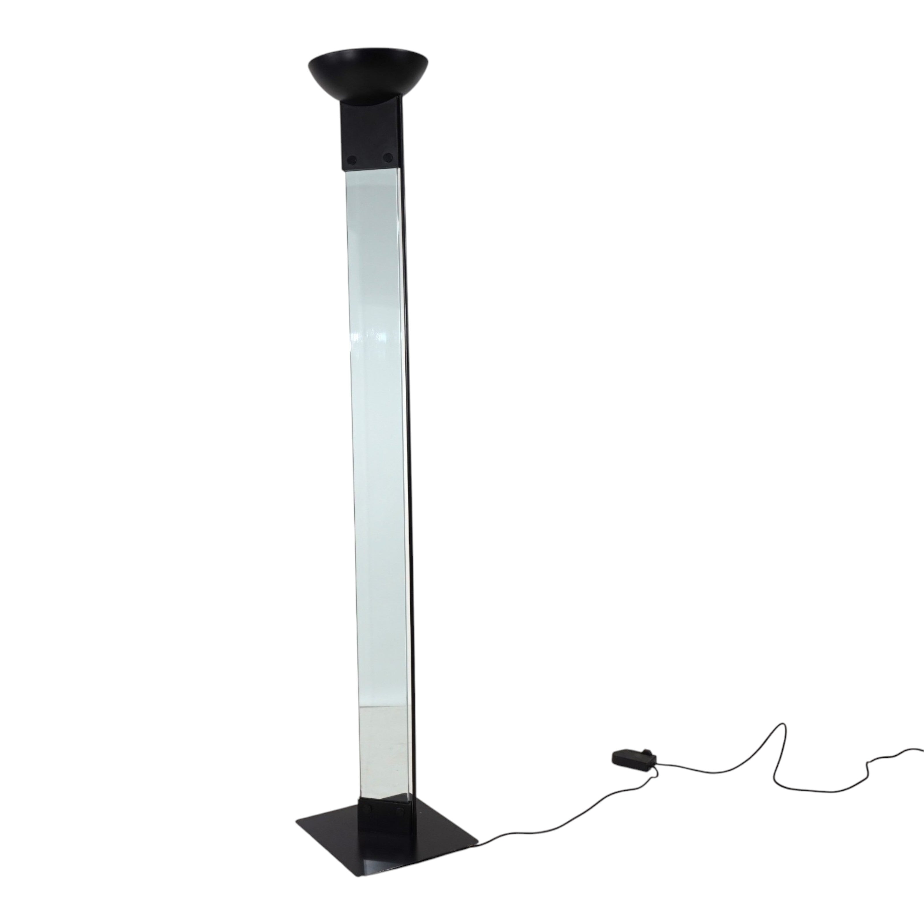 Laser_Floor_Lamp_by_Max_Baguara_for_Lamperti,_Italian_Postmodern_Glass_and_Metal_Floor_Lamp
