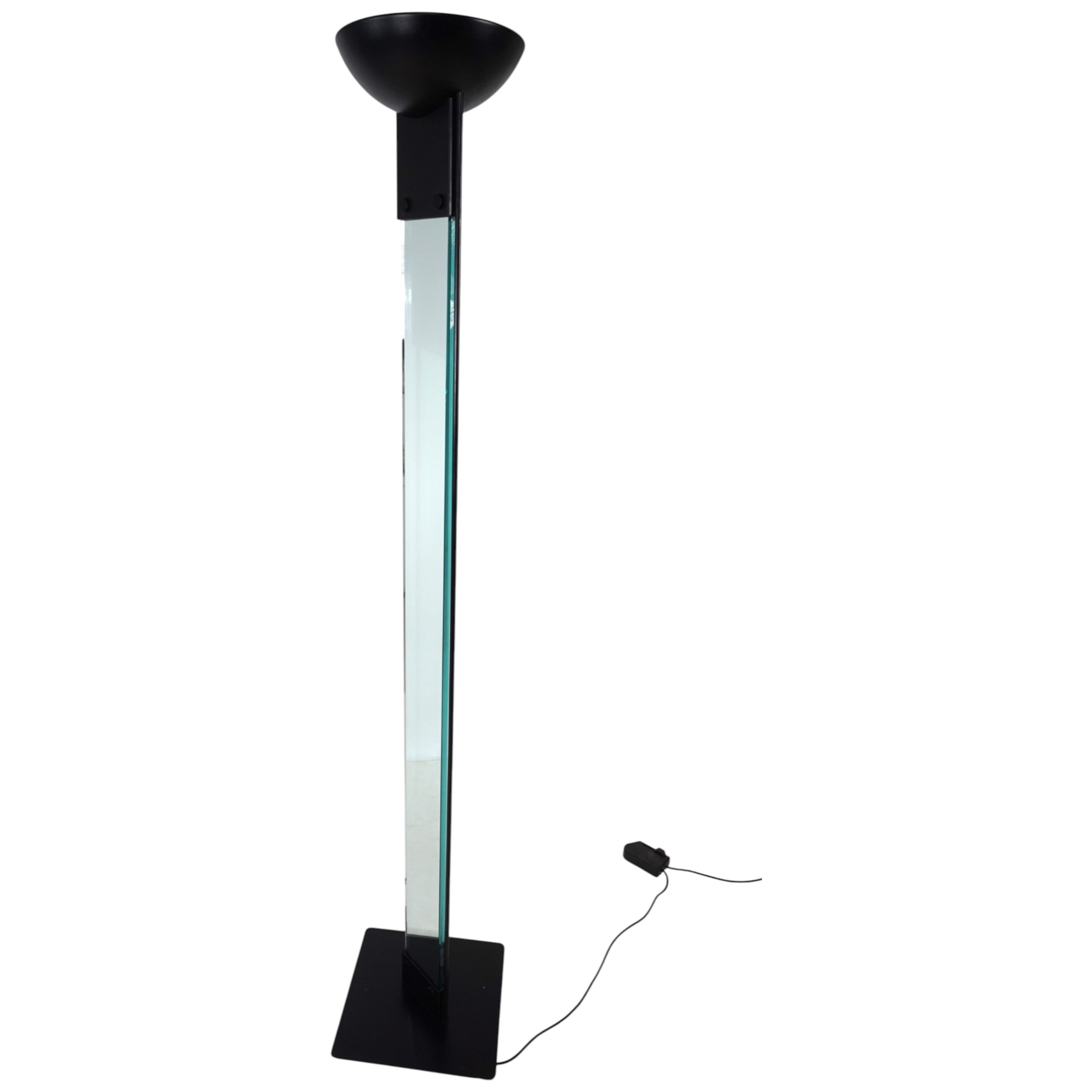Laser_Floor_Lamp_by_Max_Baguara_for_Lamperti,_Italian_Postmodern_Glass_and_Metal_Floor_Lamp