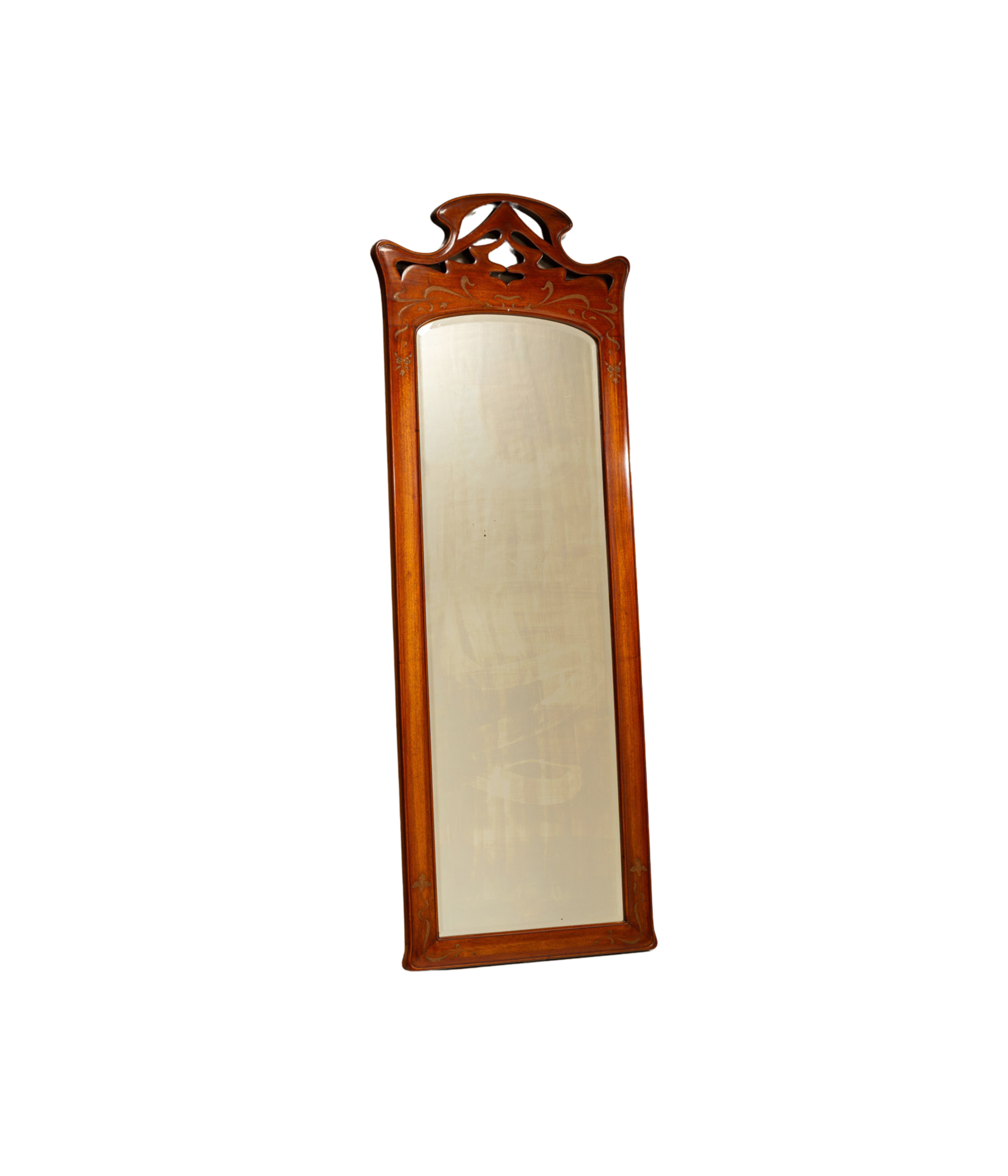Large_Art_Nouveau_Standing_Mirror_in_Walnut,_France_ca_1900
