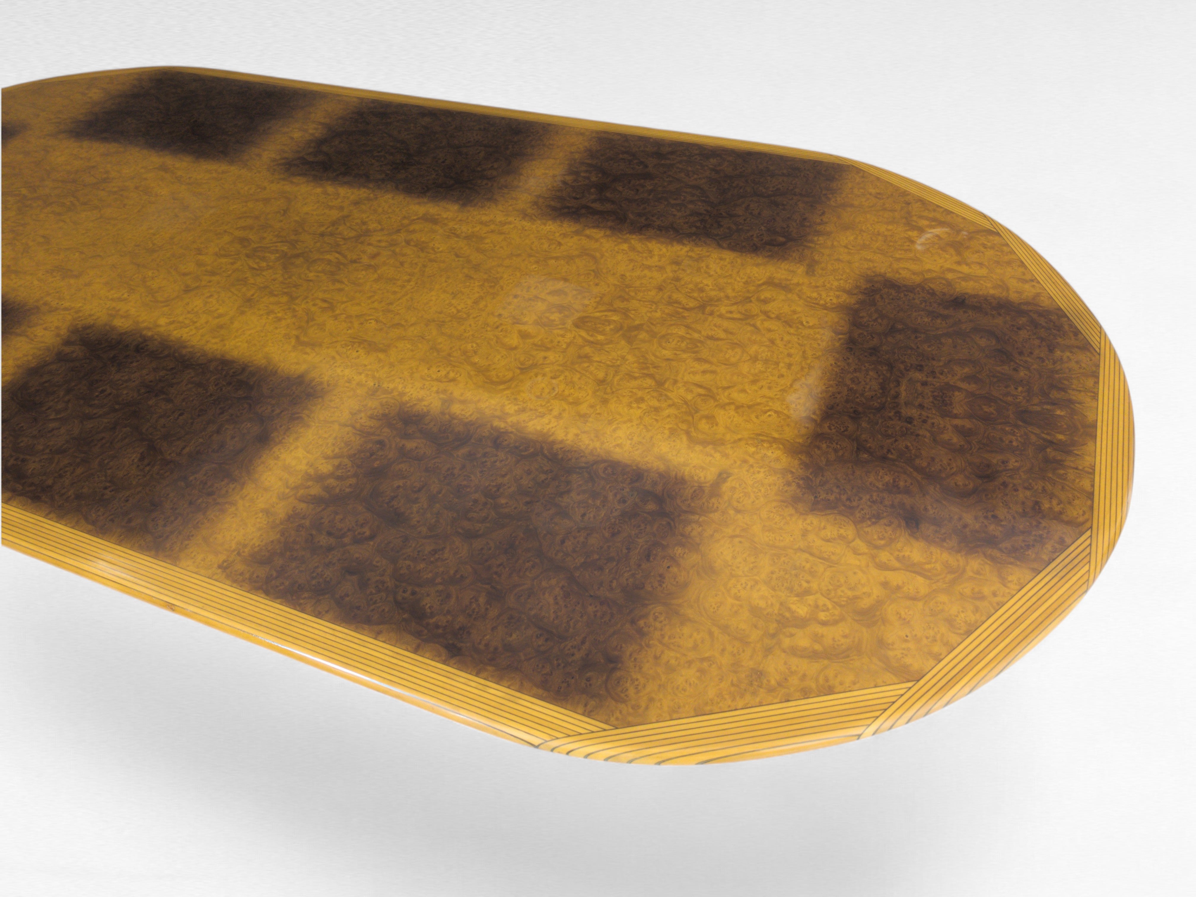 Afra_&_Tobia_Scarpa_Africa_Series_Large_Oval_Dining_Table_for_Maxalto_in_Burlwood_and_Solid_Wood,_Italy,_1970s