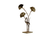 Large_brass_flamingo_floor_lamp_with_sculptural_Ginkgo_leaves,_Italy,_1970s