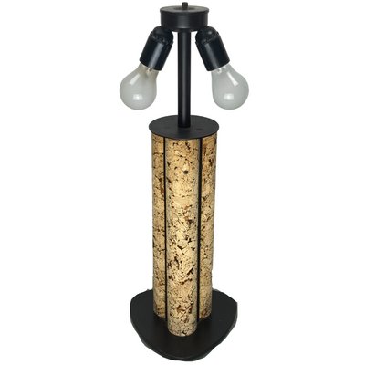 Large_Cork_and_Black_Metal_Table_Lamp_in_the_Style_of_Ingo_Maurer,_1970s,_Germany