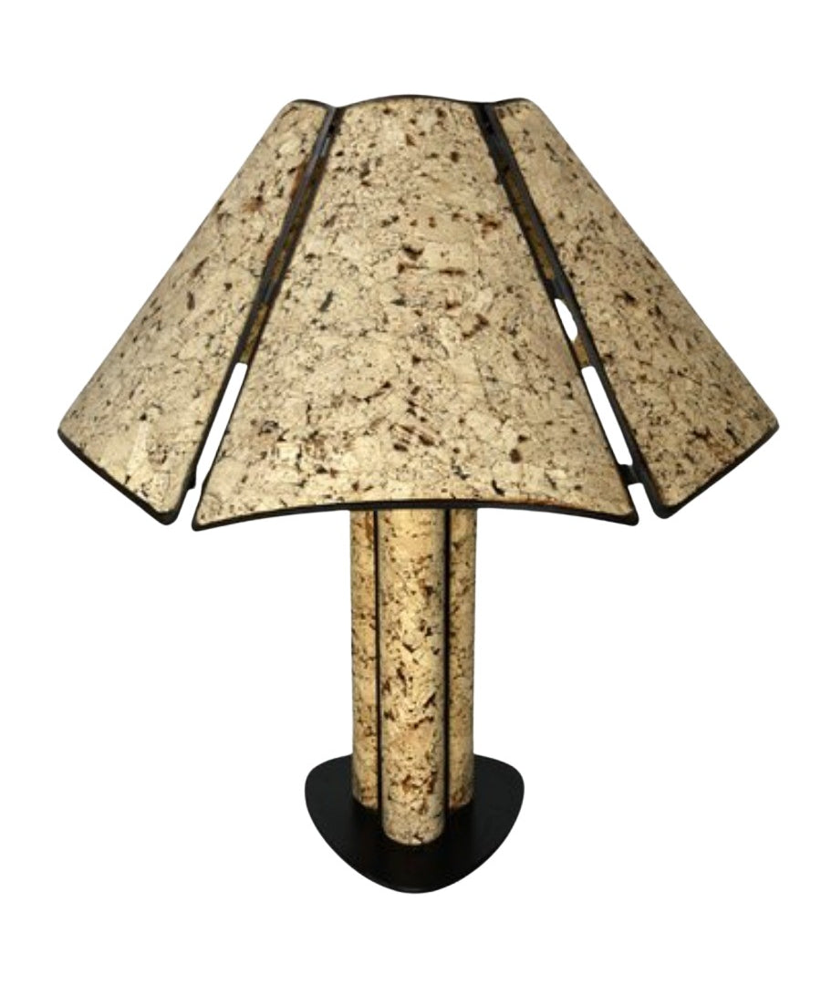 Large_Cork_and_Black_Metal_Table_Lamp_in_the_Style_of_Ingo_Maurer,_1970s,_Germany