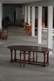 Large_French_Modern_Gateleg_Dining_and_Console_Table,_1960s