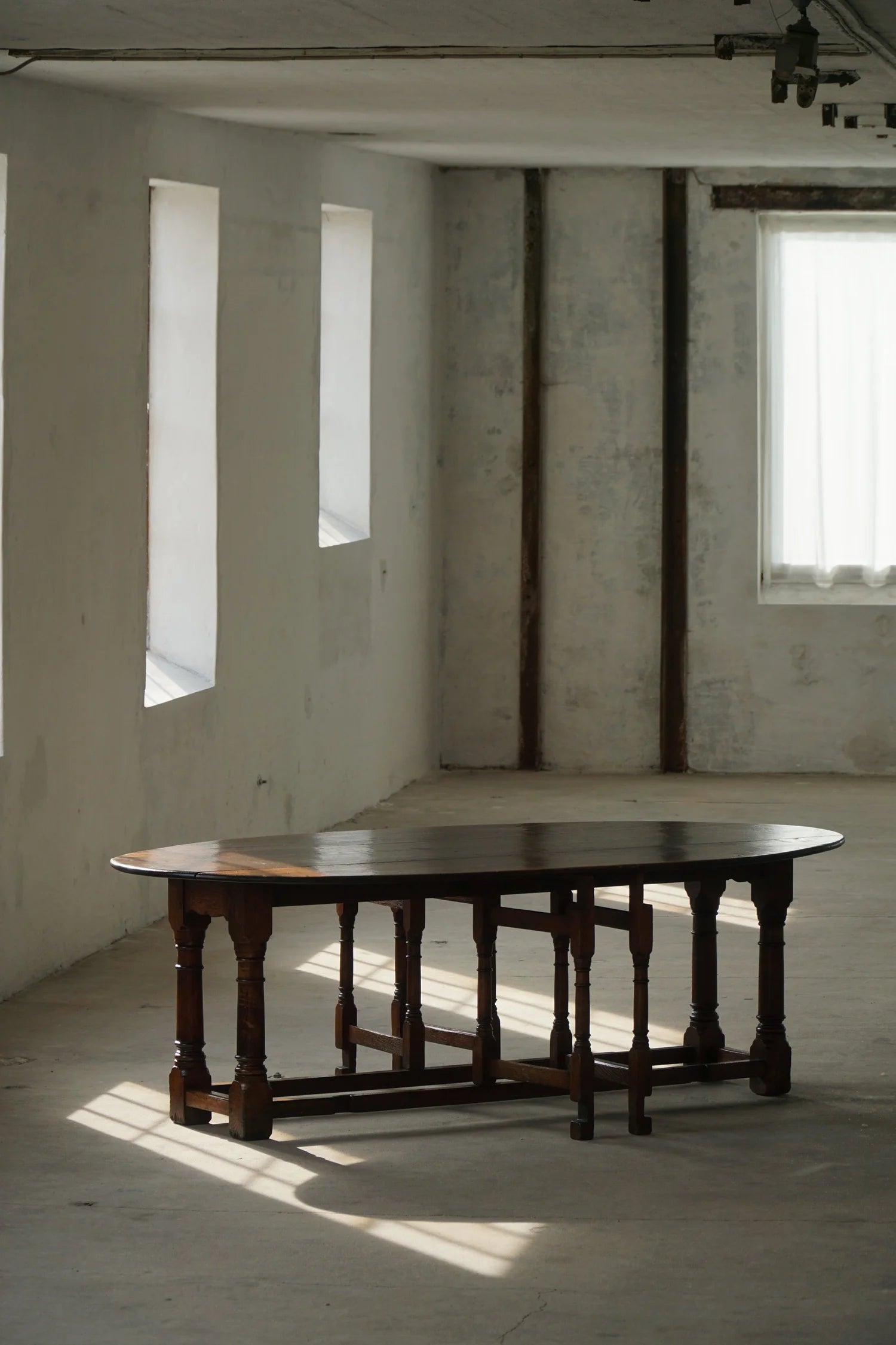 Large_French_Modern_Gateleg_Dining_and_Console_Table,_1960s