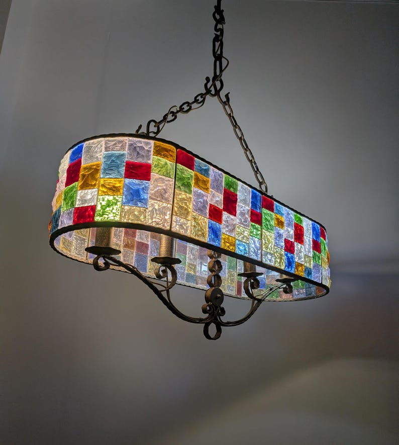 Large_Italian_Multicolor_Hammered_Glass_and_Wrought_Iron_Chandelier