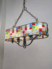 Large_Italian_Multicolor_Hammered_Glass_and_Wrought_Iron_Chandelier