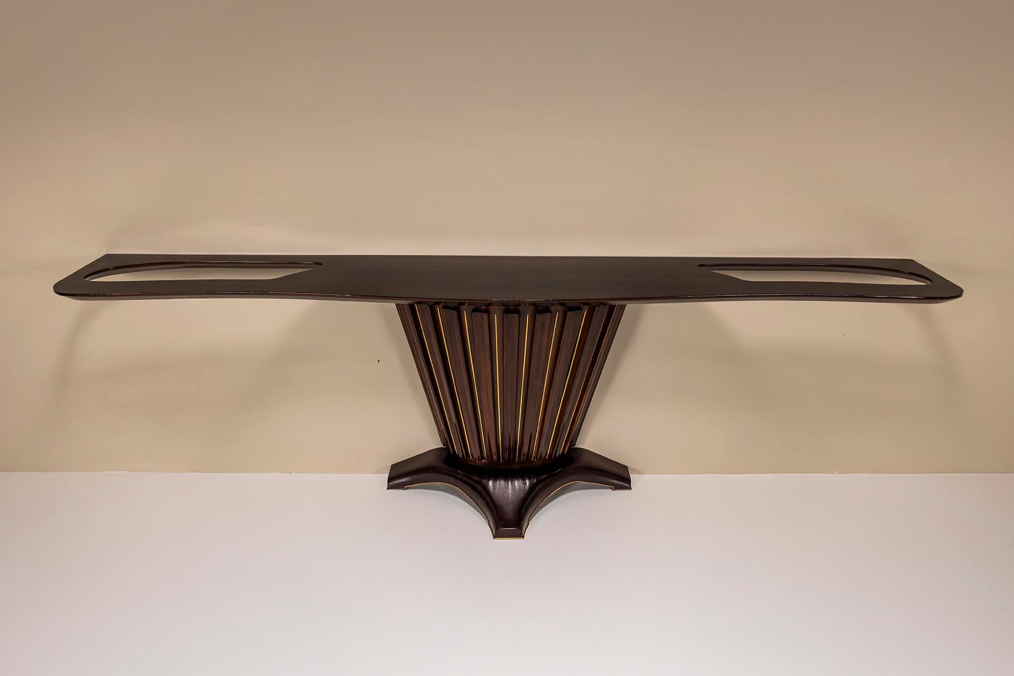 Large_Italian_Vintage_Console_in_Wood_and_Brass,_circa_1950s