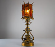 Large_Longobard_Gilded_Metal_and_Red_Hammered_Glass_Table_Lamp